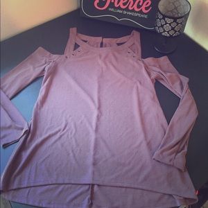NWOT colder shoulder top